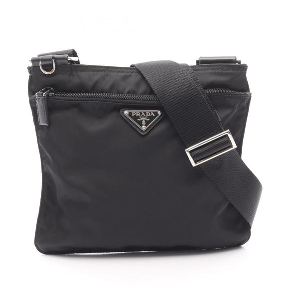 PRADA Black Leather Shoulder Bag - Picture 1 of 7